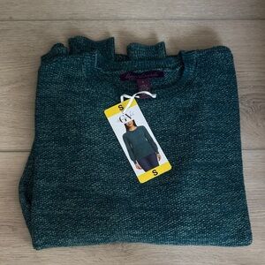 Gloria Vanderbilt Teal Women's Crewneck Sweater